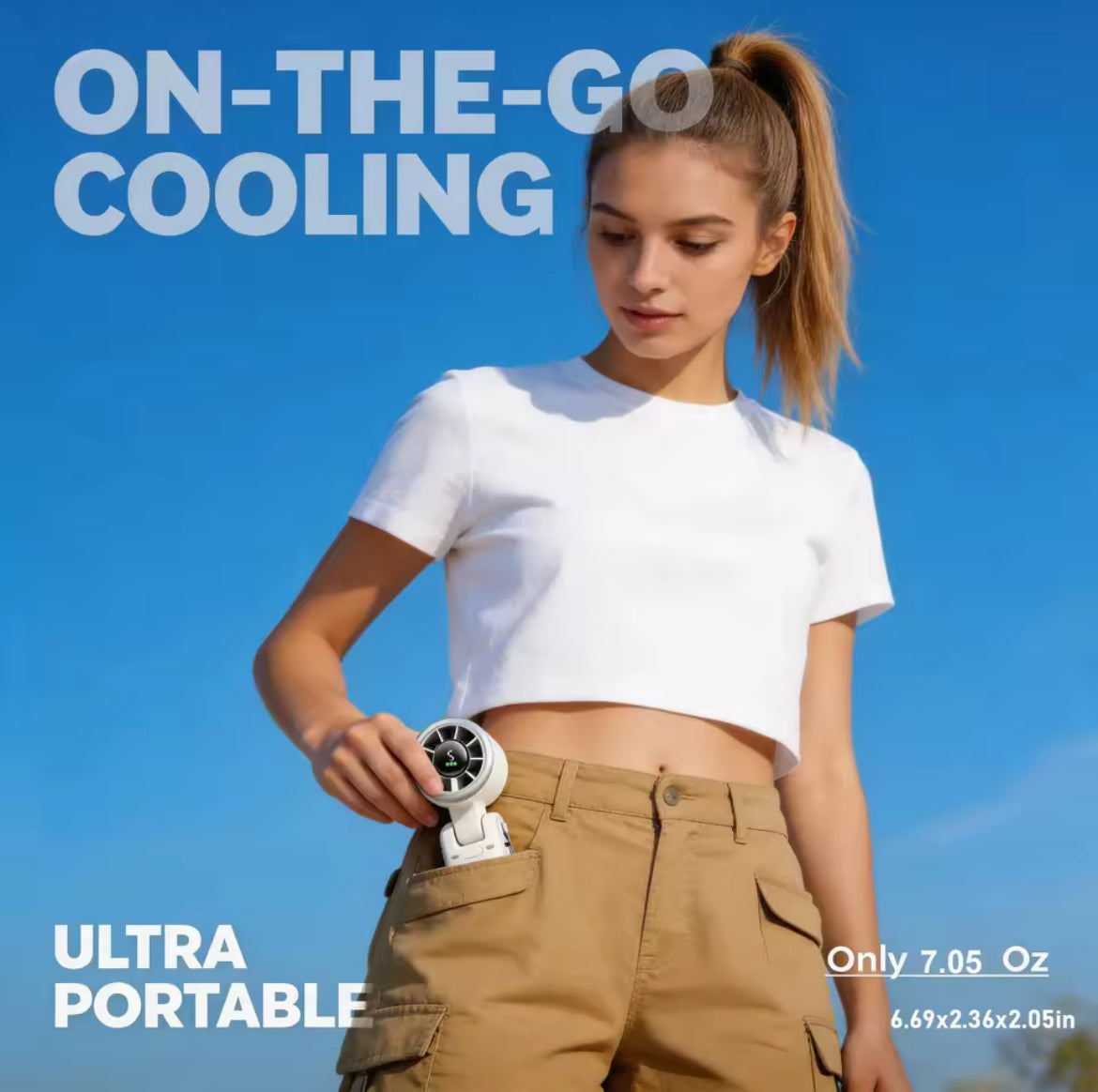 Ventilatore Portatile Con Lunga Durata Della Batteria