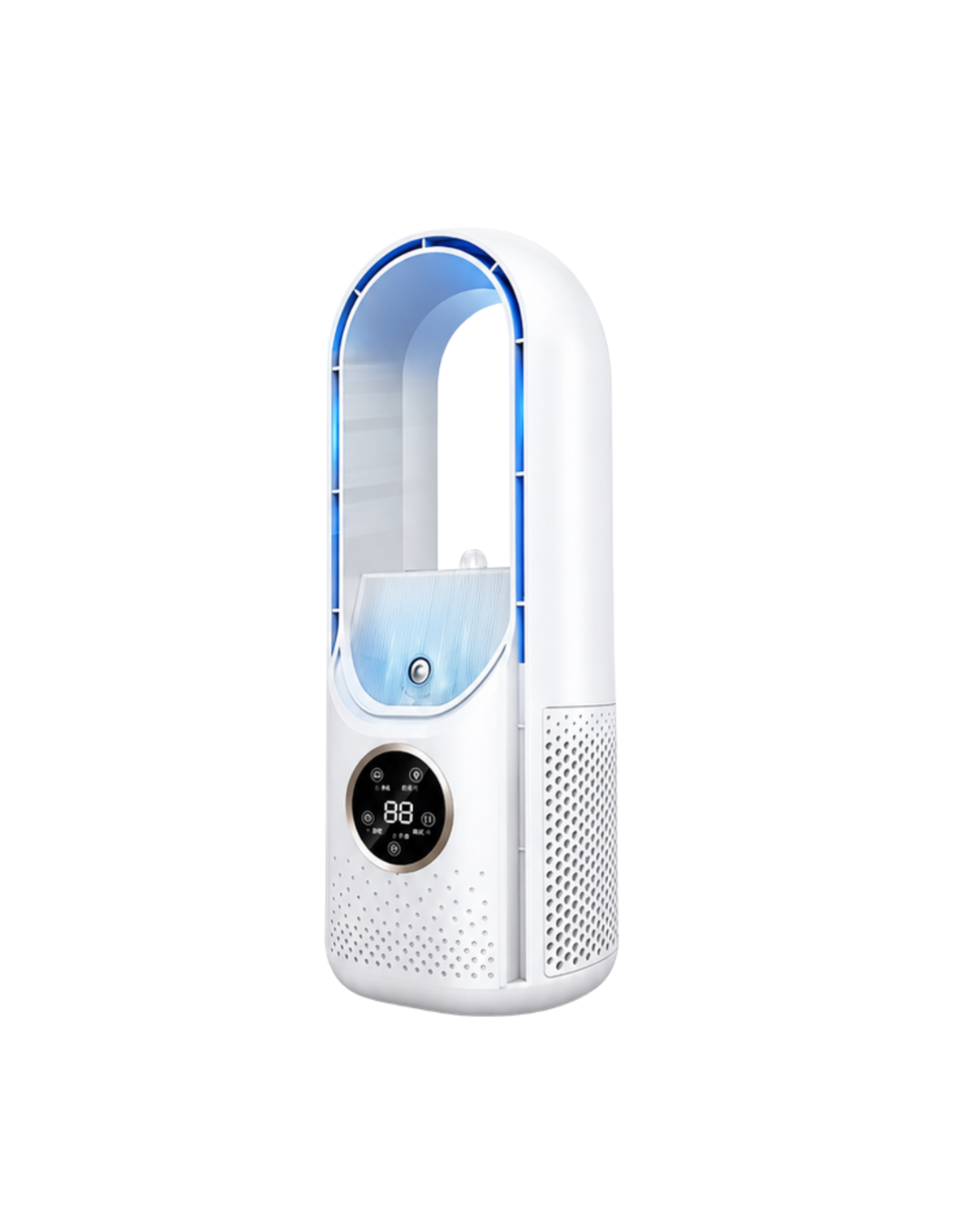 Ventilatore portatile a LED con display